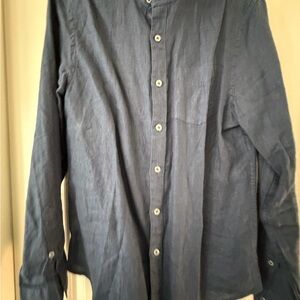 Todd Snyder Navy Linen Shirt